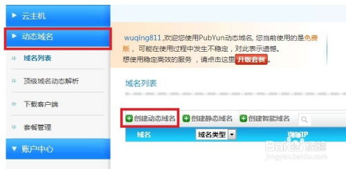 自主建站新手教程 動態域名解析